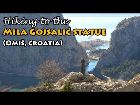 Hiking to the Mila Gojsalic statue (Omiš, Croatia)
