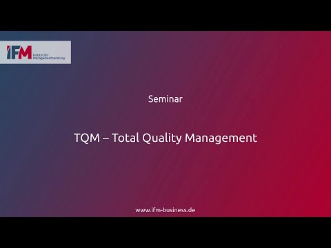 TQM – Total Quality Management | Seminar