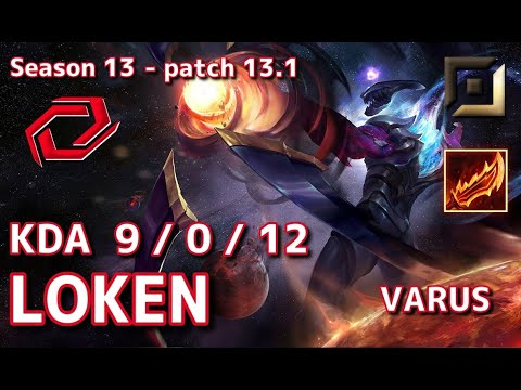 【KRサーバー/GM】SG LokeN ヴァルス(Varus) VS ケイトリン(Caitlyn) BOT - Patch13.1 KR Ranked【LoL】