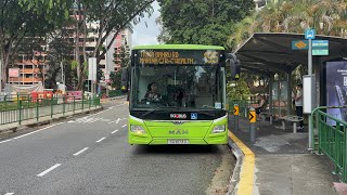SBS Transit MAN NL323F A22 (Euro 6) SG1873D on Service 195 departing Bus Stop 11439