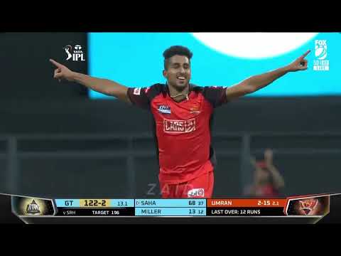 Umran Malik's lethal bowling against GT