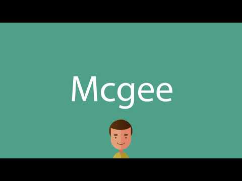 How to say Mcgee