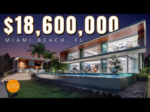 The Hottest | New Mansion in Miami Beach, FL  | $18,600,000M | Architect AWOFA
