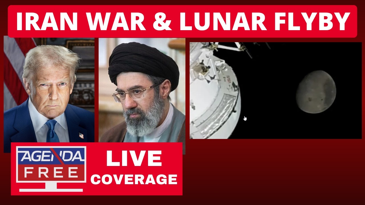 Iran War & Artemis Moon Flyby - LIVE Double Breaking News Coverage