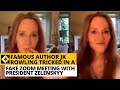 Famous Harry Potter Novelist JK Rowling Duped Into A Fake Zoom Meeting With President Zelenskyy