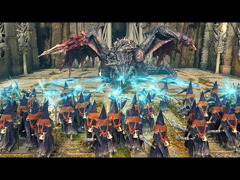 50 Battlemages VS NEW Bosses ⚔️Unstoppable When In Large Numbers⚔️ Elden Ring Shadow of The Erdtree