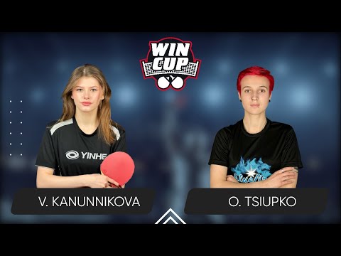 18:45 Vasylysa Kanunnikova  - Oleksandra Tsiupko West 4 WIN CUP 02.08.2024 | TableTennis WINCUP
