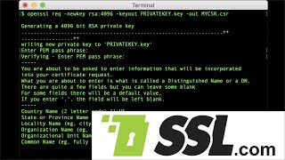 How to Manually Generate a Certificate Signing Request (CSR) Using OpenSSL