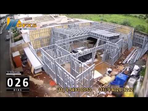 120 dias em 2 minutos   Time lapse   Steel Frame e Drywall