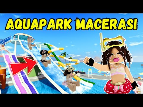 ARKADAŞLARIM İLE GİZLİCE AQUAPARK'A GİTTİK❤️AYŞEM ECE ARI💥ARIGİLLER🐝ROBLOX METRO LIFE CITY🏡