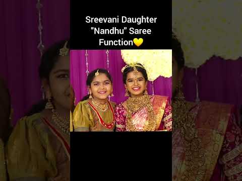 sreevani Daughter Nandhu Saree Function ❤️@MadamAnthe #shorts #youtubeshorts #viral #trending