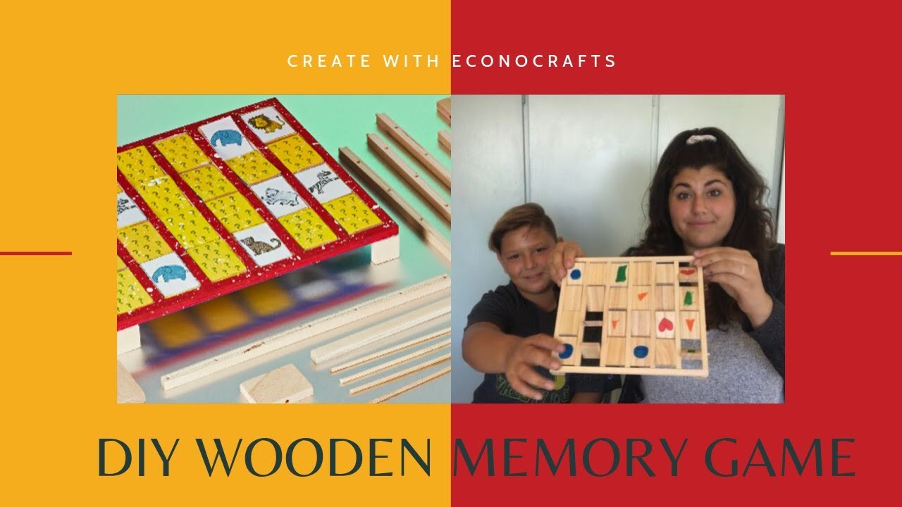 DIY Wooden Memory Game Video / DIY Crafts by EconoCrafts