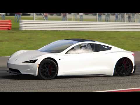 Tesla Roadster 2020  vs  Porsche 918 Spyder   @ Silverstone GP 테슬라 로드스터 vs 포르쉐 918