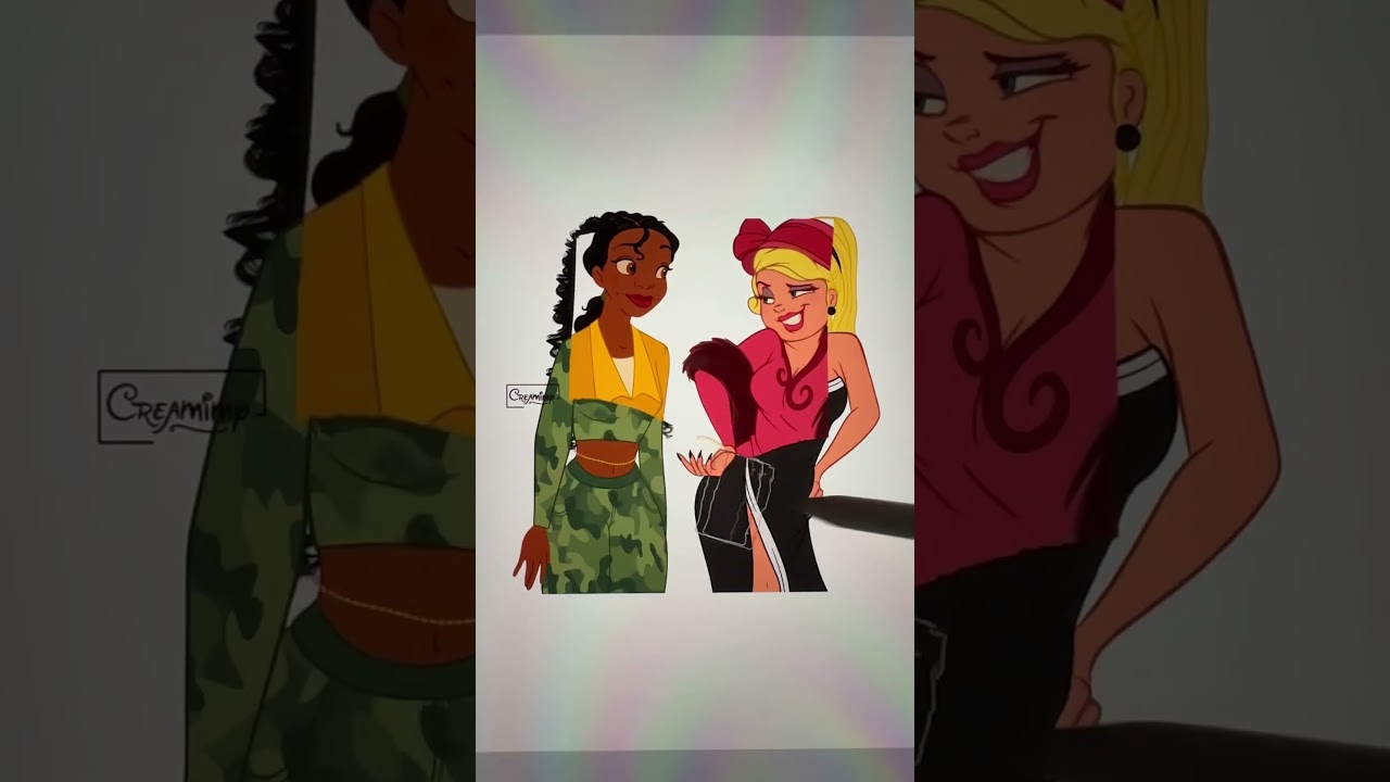 Glowup Disney #disney #transformation #animation #cartoon #glowup #art #disneyprincess