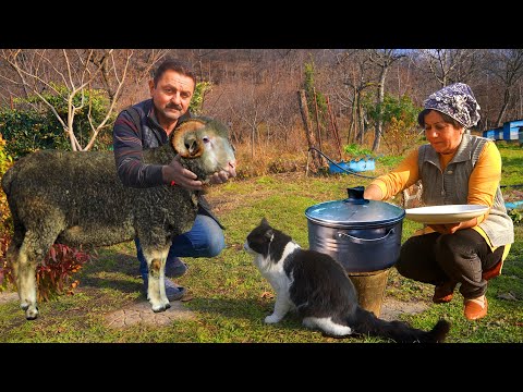 Unusual Lamb Head Dish in the Village | A delicacy of the Caucasus