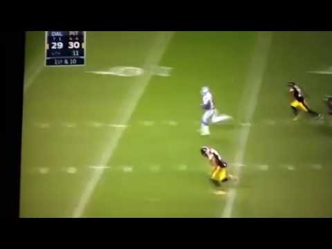 Ezekiel Elliott 30 yard game winning Touchdown Cowboys vs Steelers week 10 2016 NFL