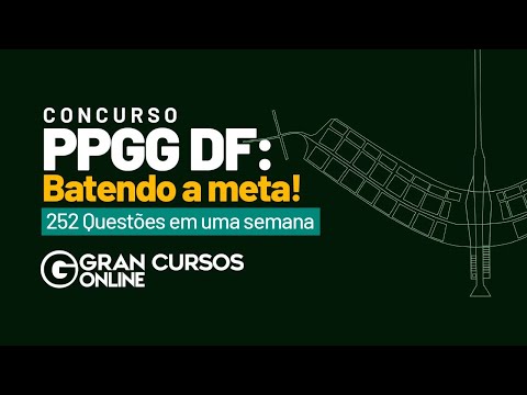 Concurso PPGG DF: Batendo a meta 252 Questões em uma semana - RIDE com Prof. Rebecca Guimarães