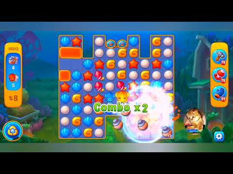 фишдом 2022 # 10513 уровень - прохождение без бустеров # Fishdom,  10513  level - no Boosters.