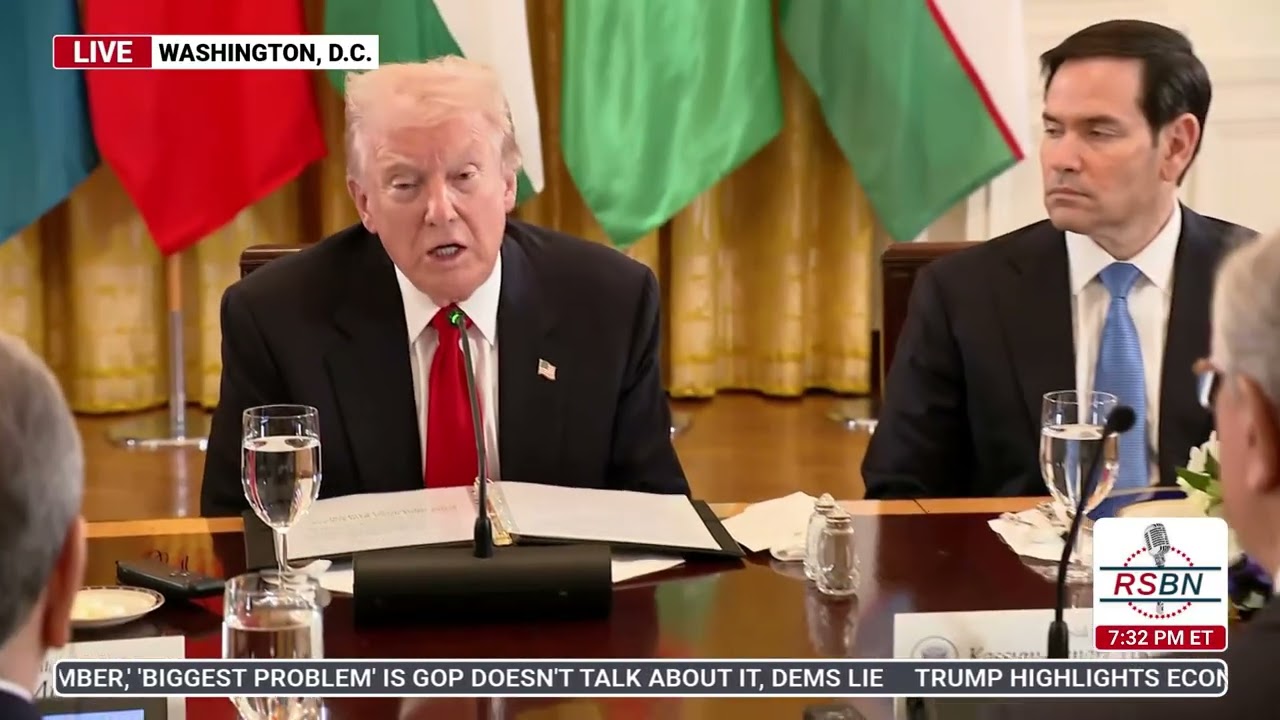 WATCH: President Trump Participates in a Dinner With Central Asian Countries - 11/6/25