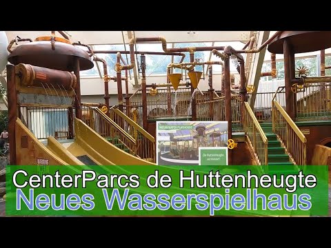 Aqua Mundo CenterParcs de Huttenheugte - neuer Wasserspielplatz - Water Playhouse