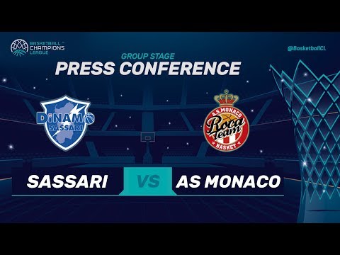 Dinamo Sassari v AS Monaco - Press Conference - Basketball Champions League