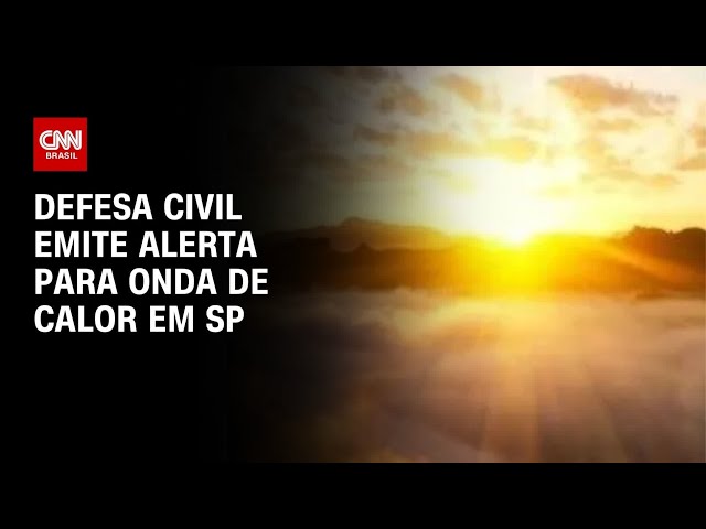 Região Oeste de SP recebe alerta severo para onda de calor | CNN 360º