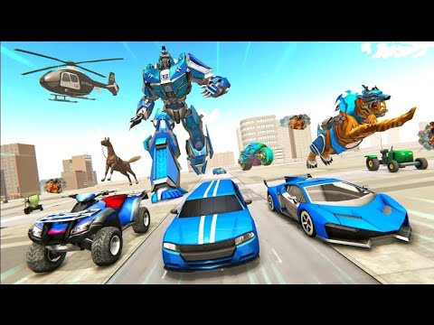 Police Tiger Robot Car Game 3D-Android Gameplay #2023