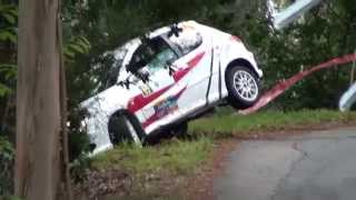 preview picture of video 'Rally Rías Baixas 2014. Salida del coche nº 65 en el  tramo de Chandebrito'