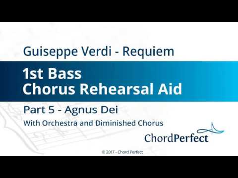 Verdi's Requiem Part 5 - Agnus Dei - 1st Bass Chorus Rehearsal Aid