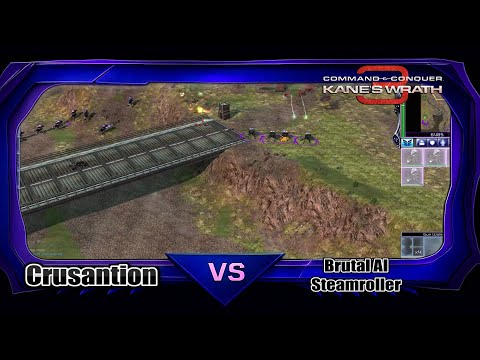 CNC 3 Kane's Wrath Traveler-59 vs Brutal AI - Steamroller (Nod)