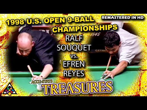EFREN REYES vs RALF SOUQUET - 1998 US Open 9-Ball Championship