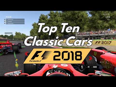 Top 10 Classic Cars for F1 2018