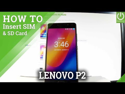 Install Nano SIM and Micro SD in LENOVO P2 P2a42 - SIM & SD Slot