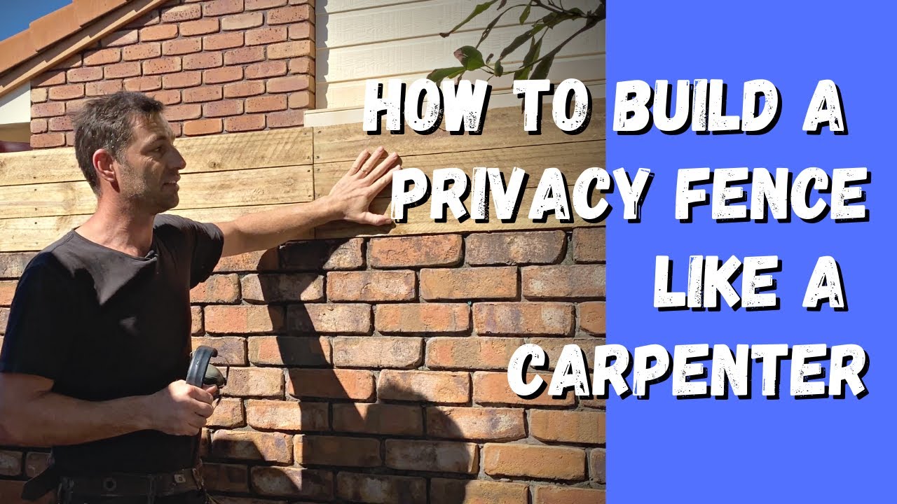 Watch video Build a timber fence on top of brick wall for privacy Now Build a timber fence on top of brick wall for privacy