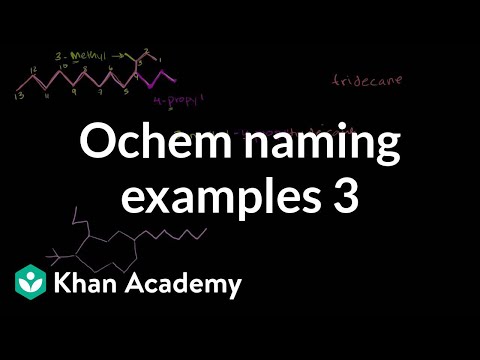 Organic Chemistry Naming Examples 3