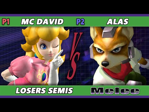 S@X 467 Losers Semis - MC David (Peach) Vs. alas (Fox) Smash Melee - SSBM