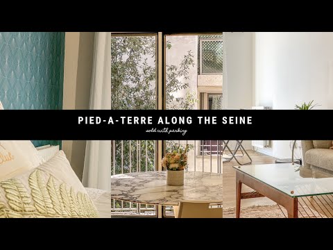 Situated along the Seine River, this GORGEOUS pied-a-terre is move in ready, & sold with parking!