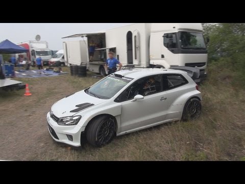 VW Polo R WRC 2015 Testfahrten in Kinheim