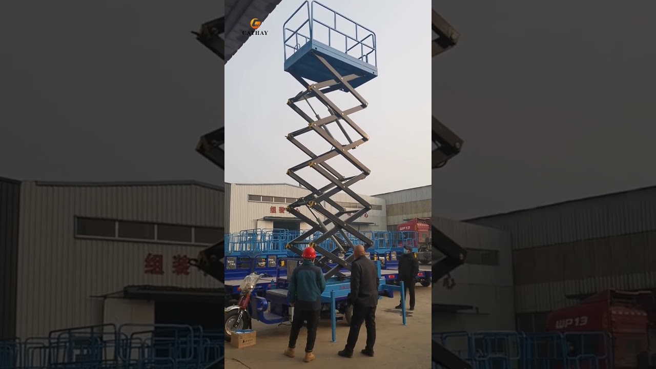 Cathaylift Hydraulic heavy duty 3~18m mobile scissor lift -Shandong Cathay Machinery Co., Ltd #awp
