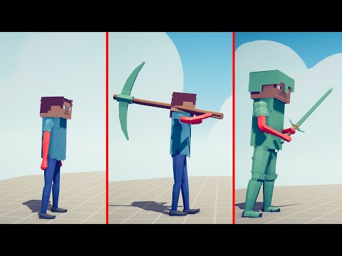 Evolution of MINECRAFT STEVE - Totally Accurate Battle Simulator TABS