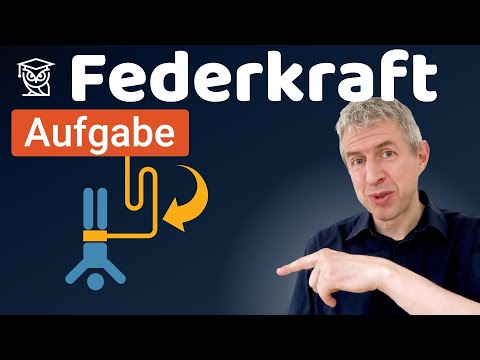 Federkraft / Hooke'sches Gesetz - AUFGABE einfach erklärt (0148)