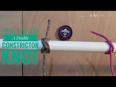 How to Tie A Double Constrictor Knot