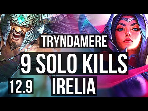 TRYNDA vs IRELIA (MID) | 9 solo kills, 25/2/3, 2.3M mastery, Legendary | EUW Diamond | 12.9