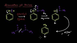 Bromination of Aniline | Electrophilic Aromatic Substitution Reactions | Chemistry | Khan Academy