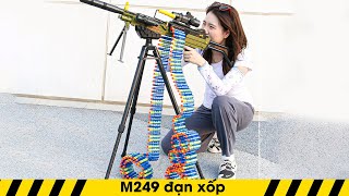 Download lagu Đồ chơi súng bắn xốp M2 - Dây đạn dài, bắn liên thanh mp3