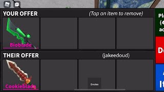 Bioblade for Cookieblade!! MM2 Trades Ep. 22 Last Video of 2020!