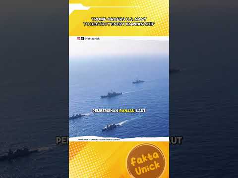Perintah Tembak di Tempat! Trump Instruksikan AL Amerika Hancurkan Semua Kapal Iran