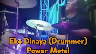 Download lagu Power Metal - Angkara | Ngintip Bang 'Eko Dinaya' (Drummer) Legend Power Metal Lagi Manggung Nih😎🤟 mp3