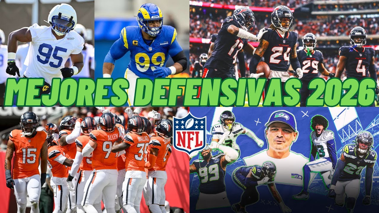 Las 10 mejores defensas para la temporada 2026 de la NFL
