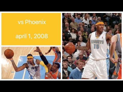 Carmelo Anthony 25 pts vs Phoenix Suns Highlights (april 1, 2008)